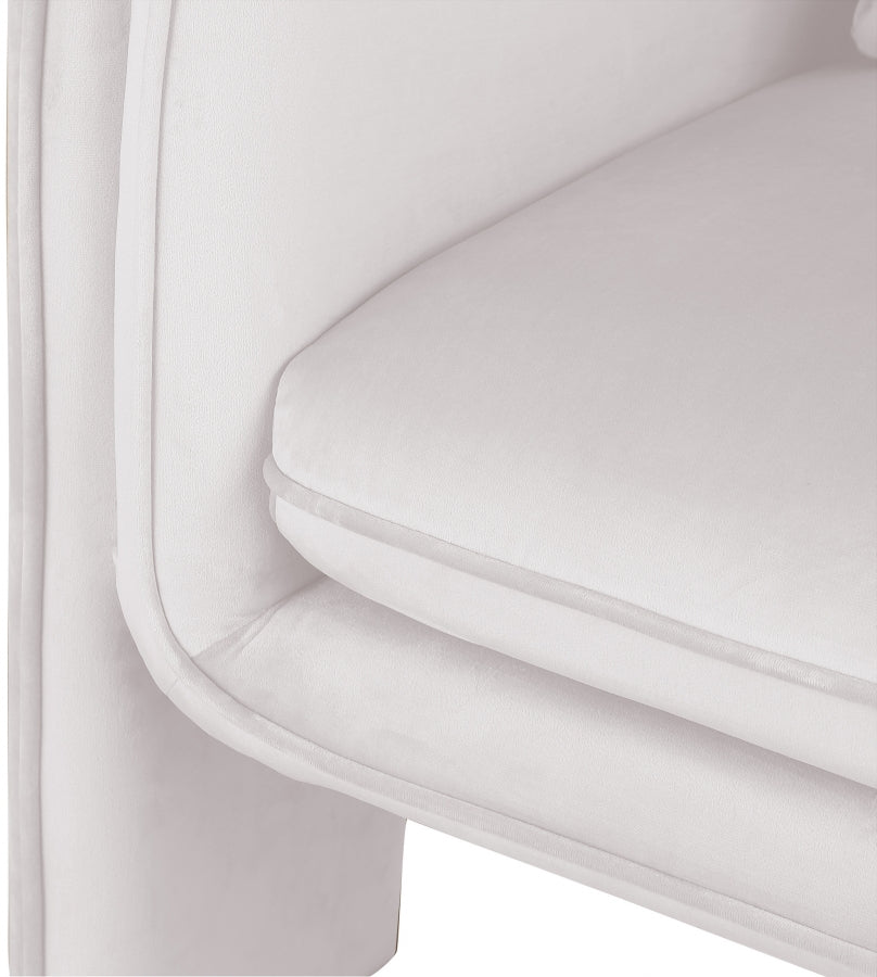 Fauteuil d'appoint rembourré en chenille Vivi