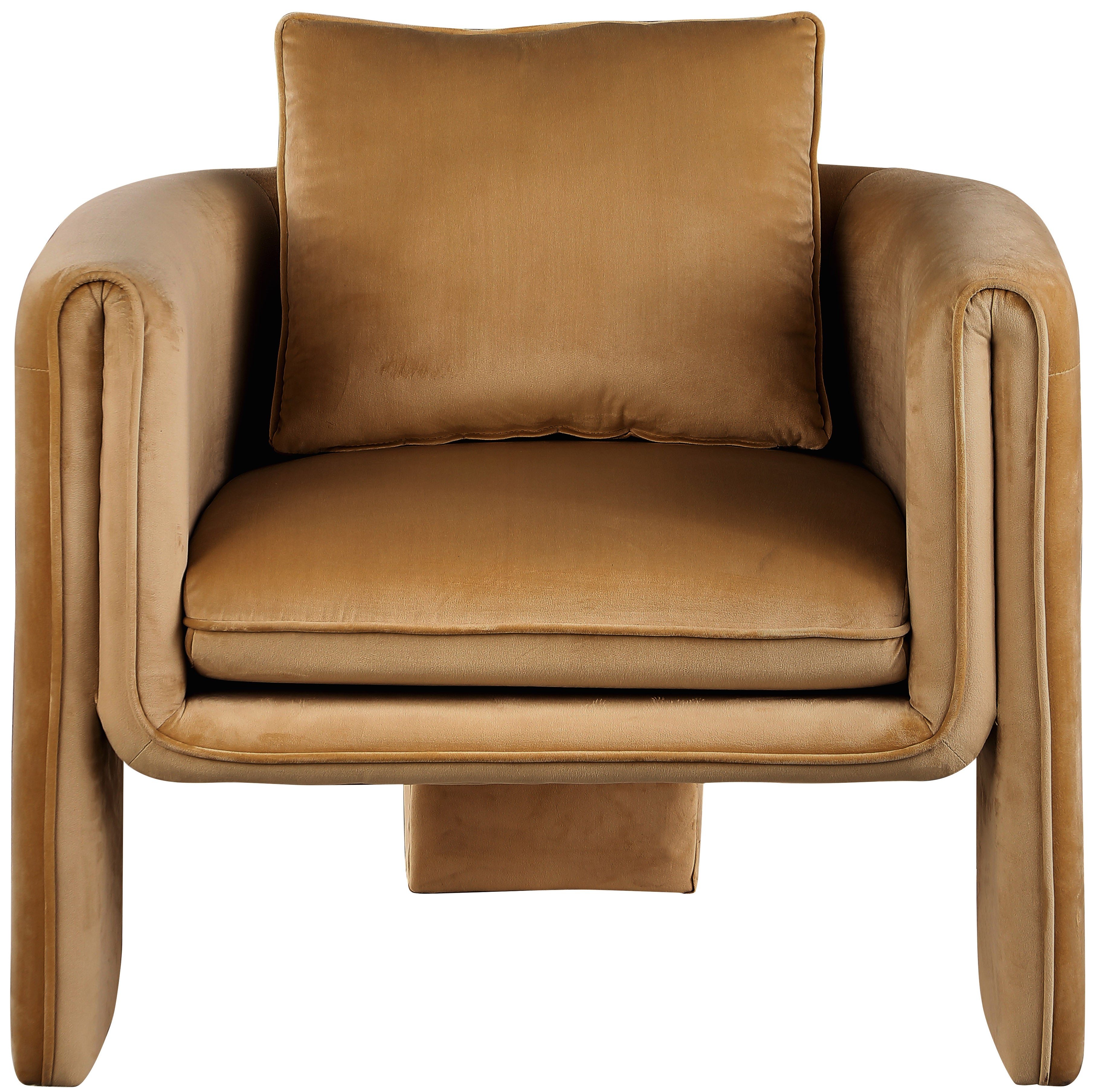 Fauteuil d'appoint rembourré en chenille Vivi