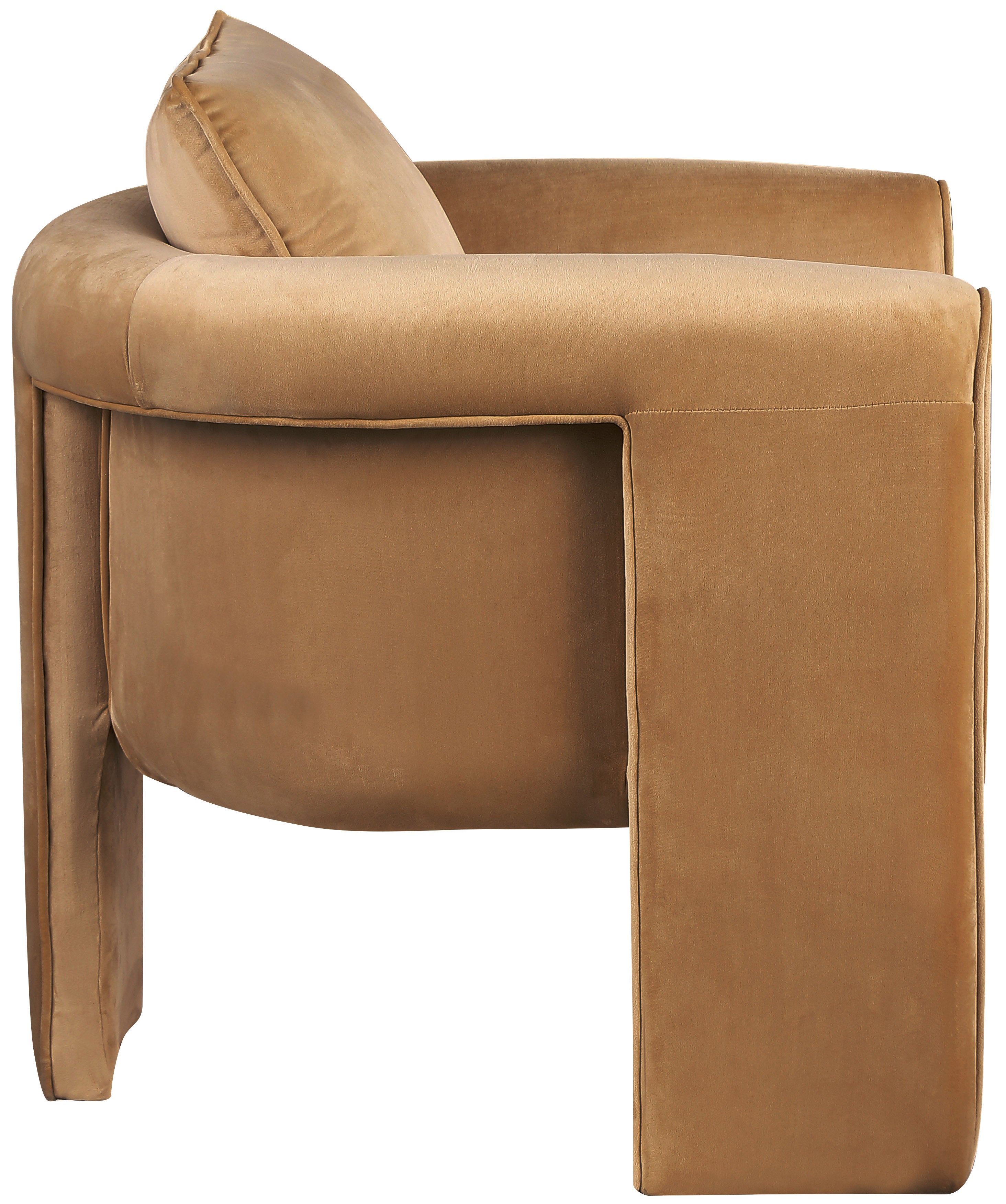 Fauteuil d'appoint rembourré en chenille Vivi
