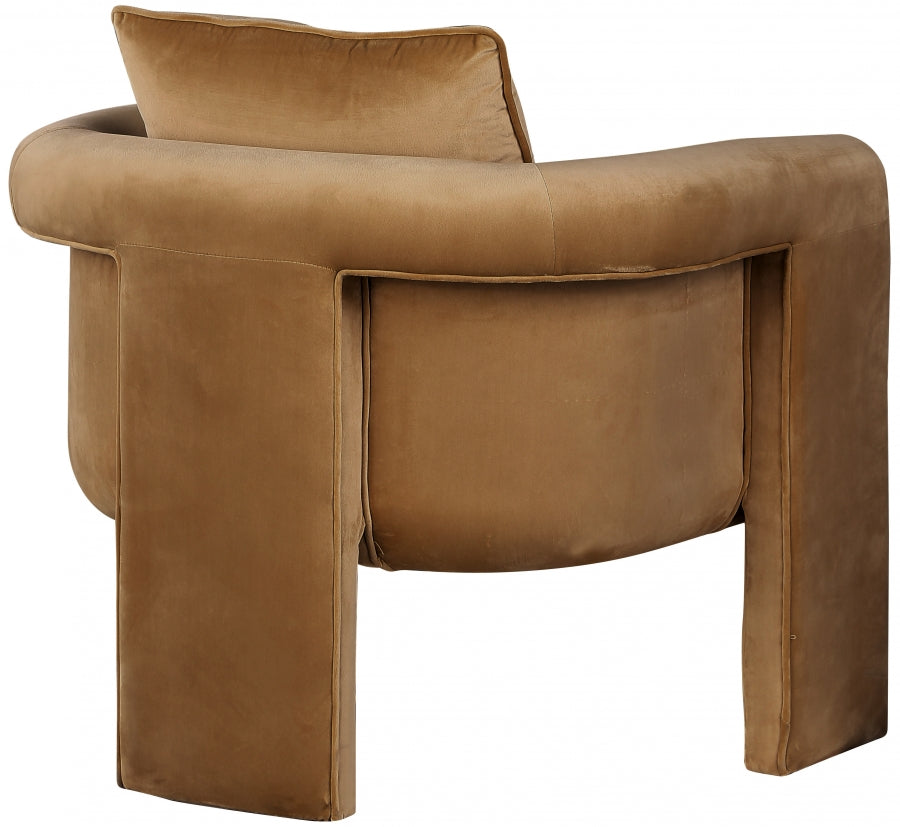 Fauteuil d'appoint rembourré en chenille Vivi
