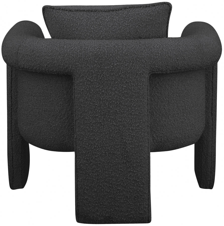 Fauteuil d'appoint rembourré en chenille Vivi