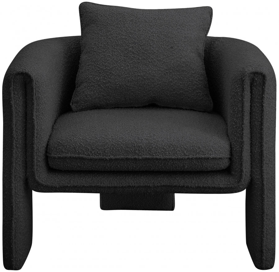 Fauteuil d'appoint rembourré en chenille Vivi