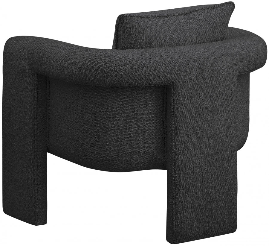 Fauteuil d'appoint rembourré en chenille Vivi