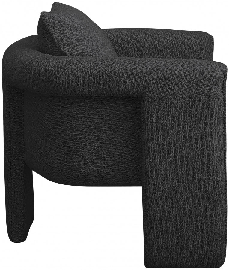 Fauteuil d'appoint rembourré en chenille Vivi