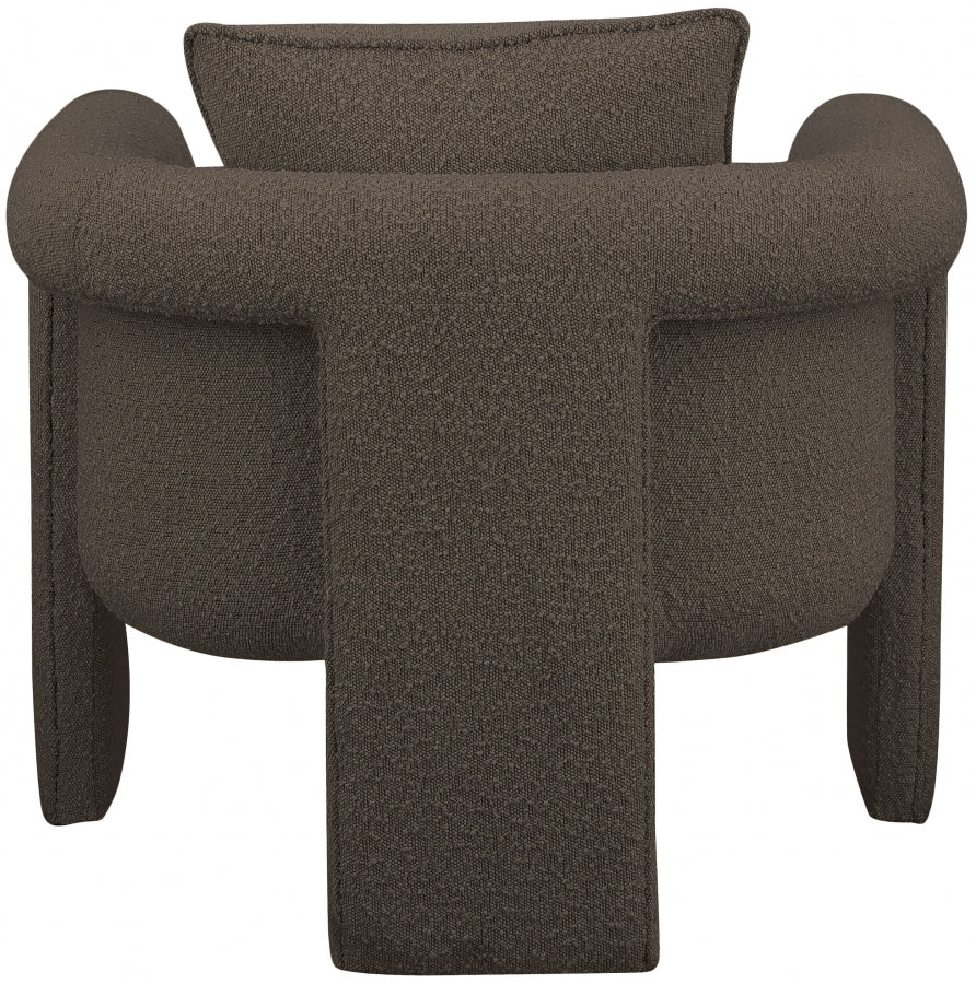 Fauteuil d'appoint rembourré en chenille Vivi