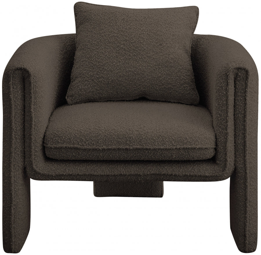Fauteuil d'appoint rembourré en chenille Vivi