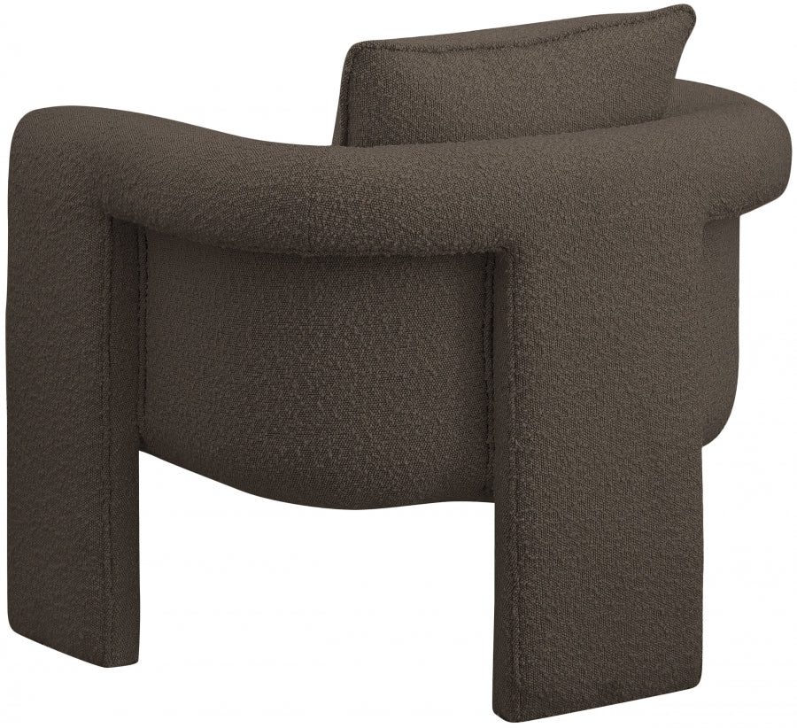 Fauteuil d'appoint rembourré en chenille Vivi