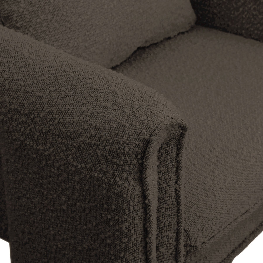 Fauteuil d'appoint rembourré en chenille Vivi