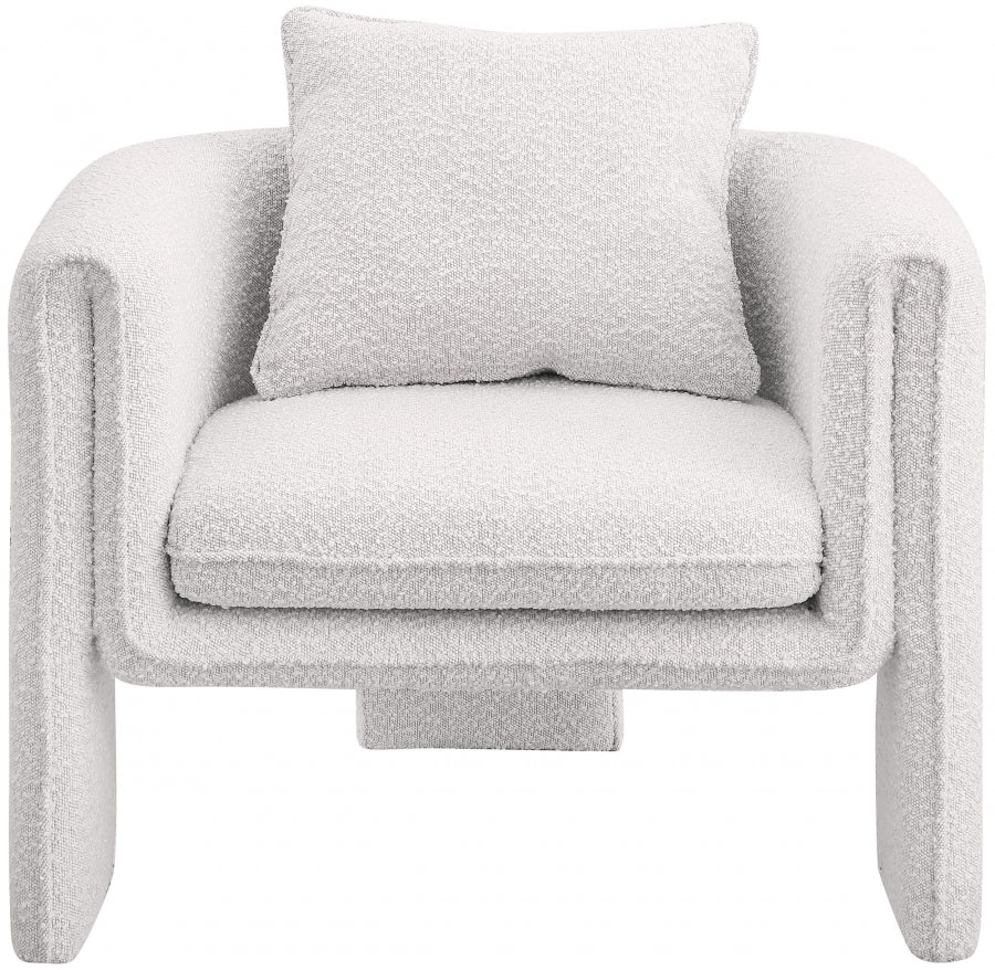 Fauteuil d'appoint rembourré en chenille Vivi