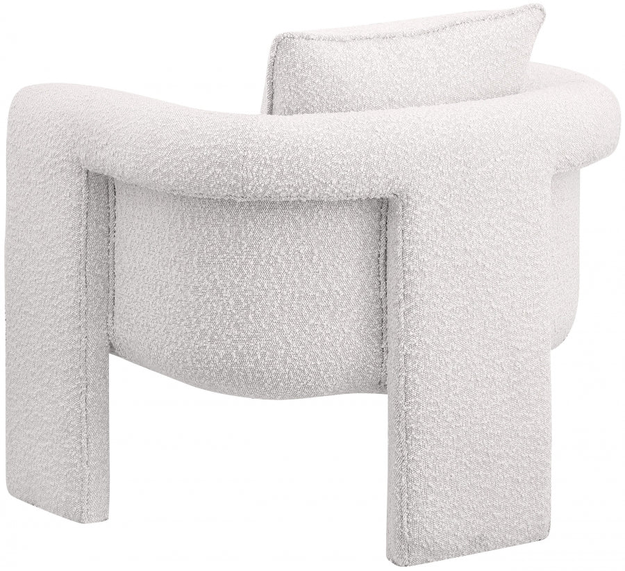 Fauteuil d'appoint rembourré en chenille Vivi