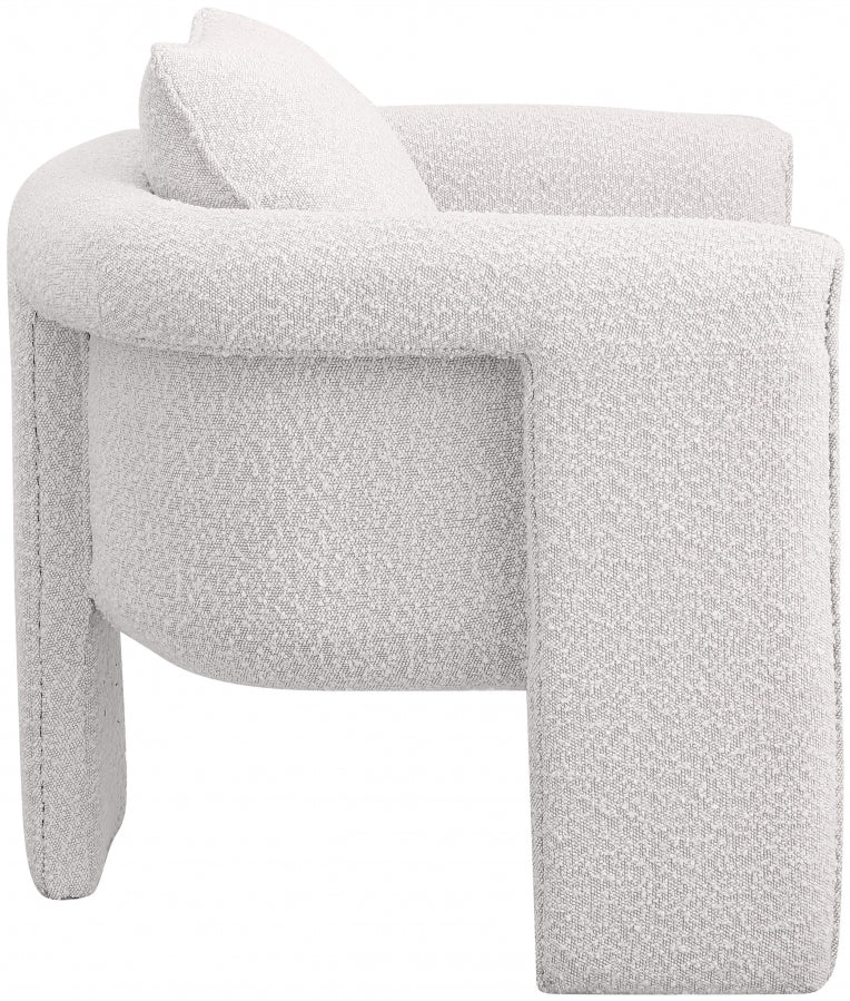 Fauteuil d'appoint rembourré en chenille Vivi