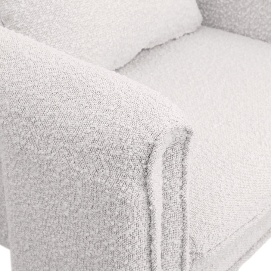 Fauteuil d'appoint rembourré en chenille Vivi