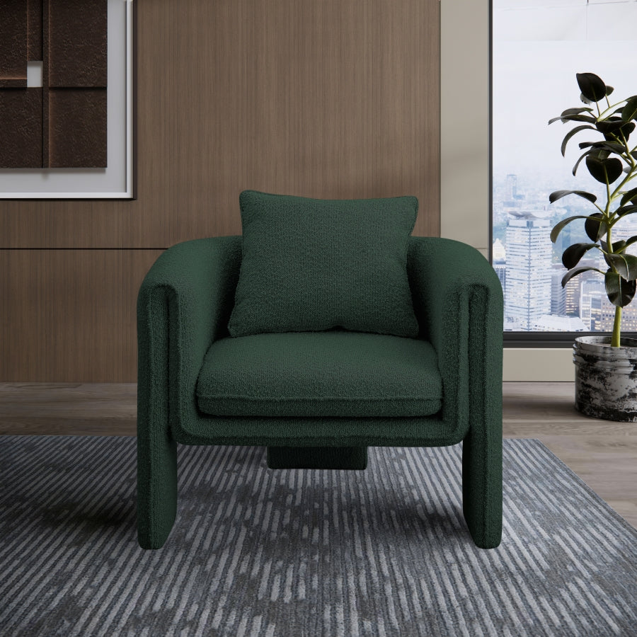 Fauteuil d'appoint rembourré en chenille Vivi