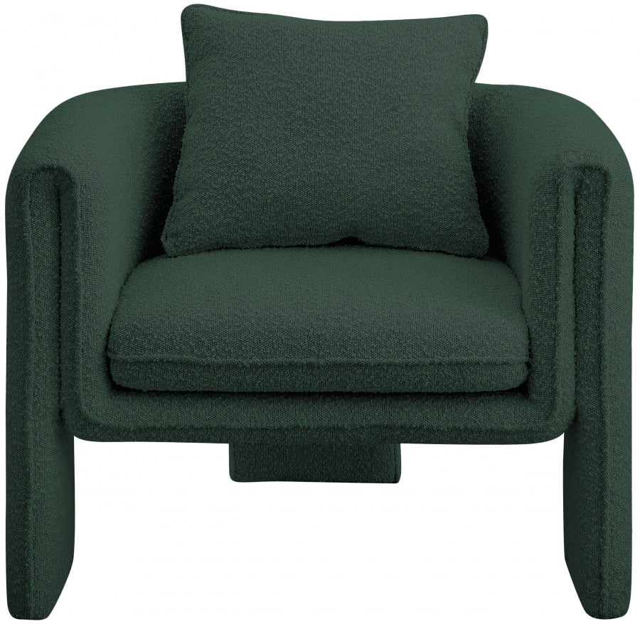 Fauteuil d'appoint rembourré en chenille Vivi