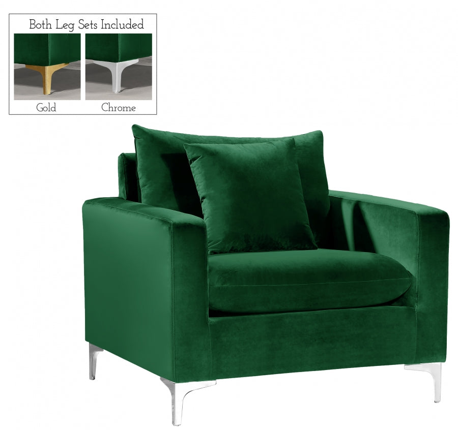 Fauteuil d'appoint rembourré en chenille Vivi