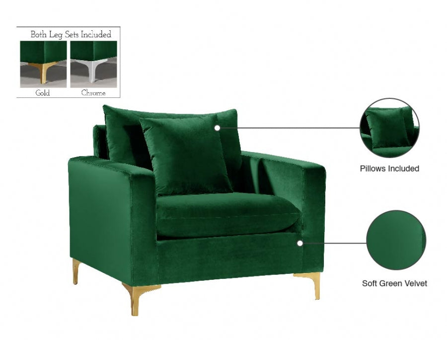 Fauteuil d'appoint rembourré en chenille Vivi