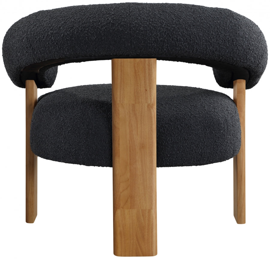Fauteuil d'appoint rembourré en chenille Vivi