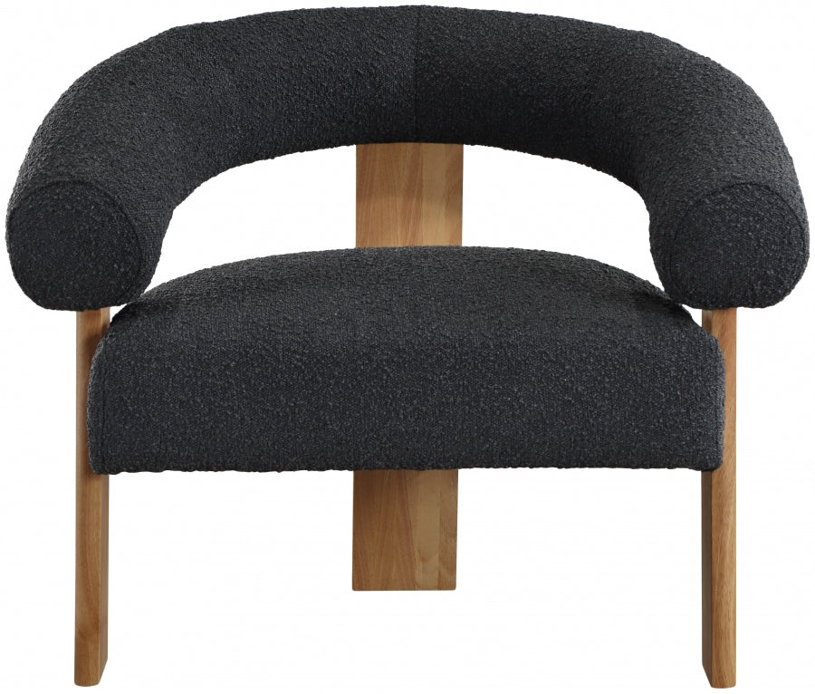 Fauteuil d'appoint rembourré en chenille Vivi