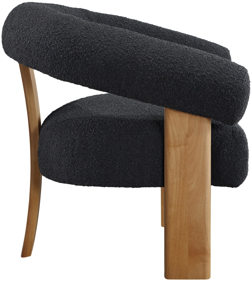 Fauteuil d'appoint rembourré en chenille Vivi