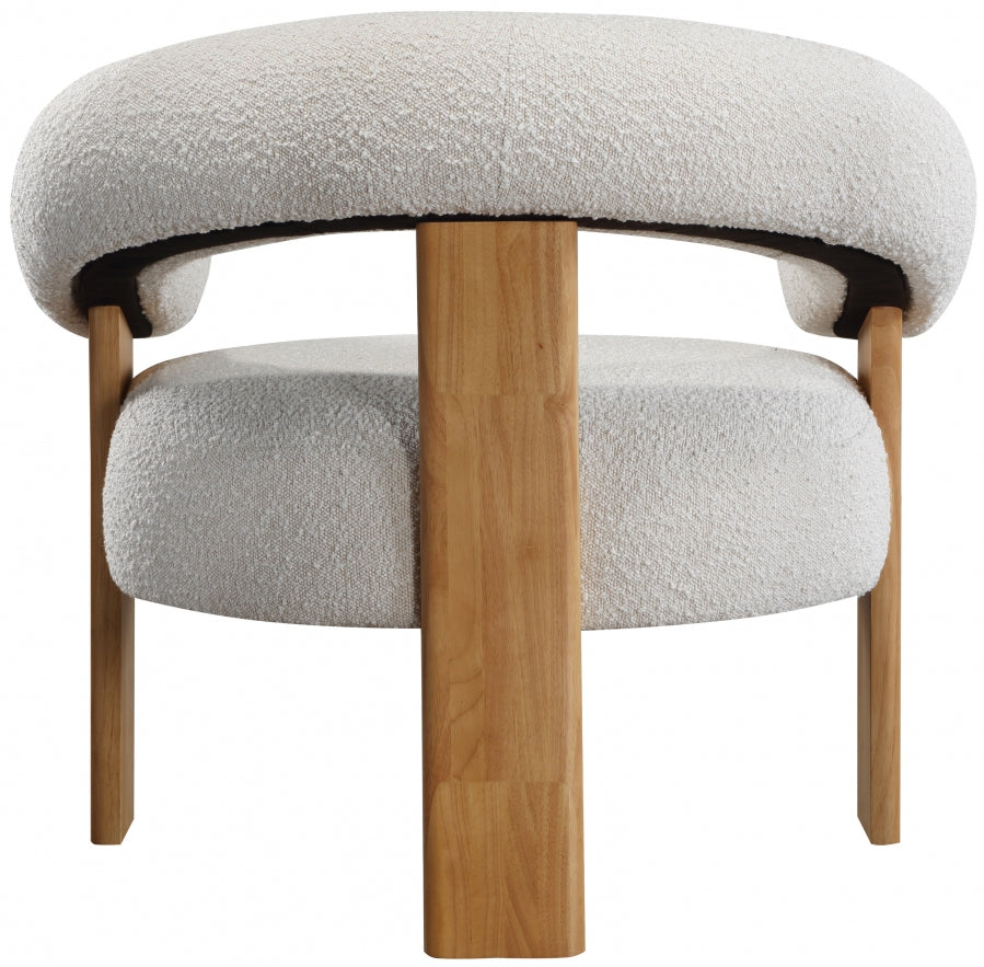Fauteuil d'appoint rembourré en chenille Vivi