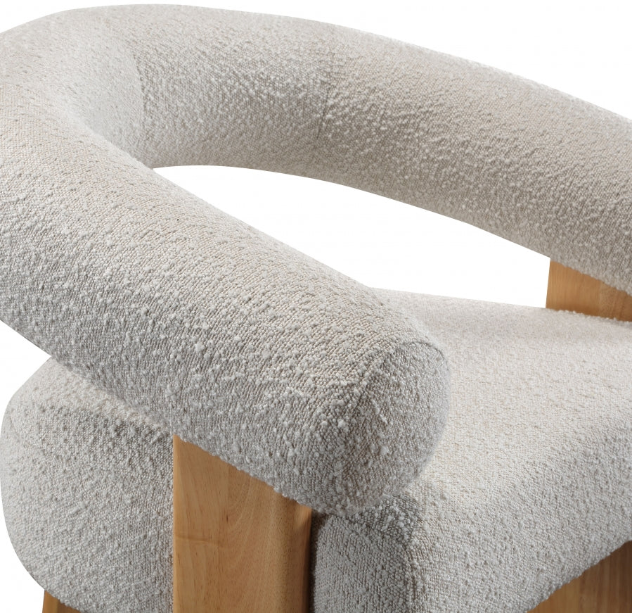 Fauteuil d'appoint rembourré en chenille Vivi