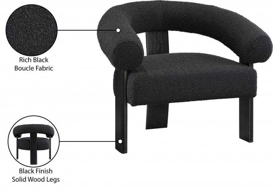 Fauteuil d'appoint rembourré en chenille Vivi