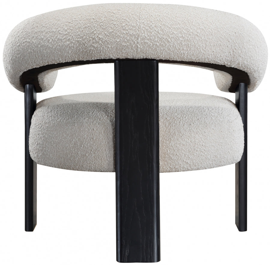 Fauteuil d'appoint rembourré en chenille Vivi