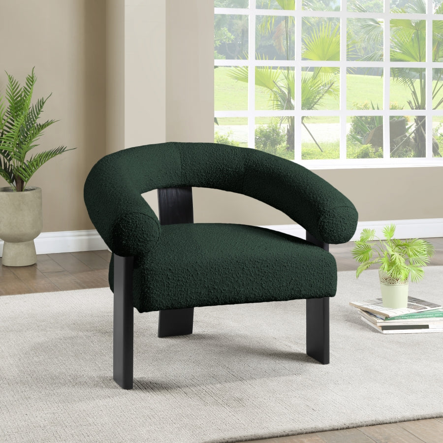 Fauteuil d'appoint rembourré en chenille Vivi