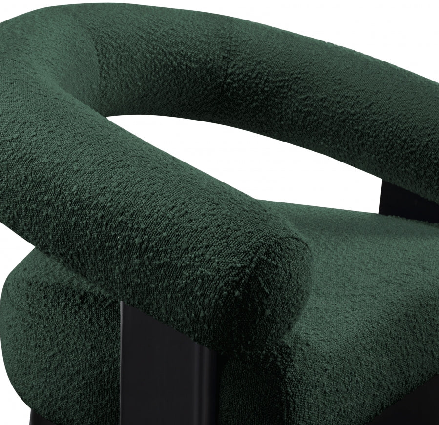 Fauteuil d'appoint rembourré en chenille Vivi