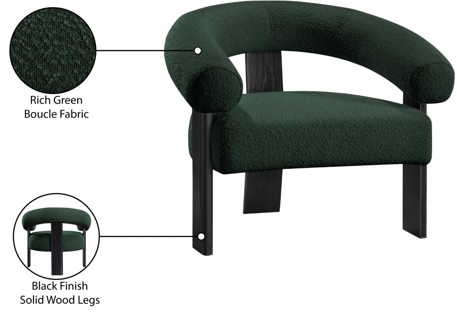 Fauteuil d'appoint rembourré en chenille Vivi