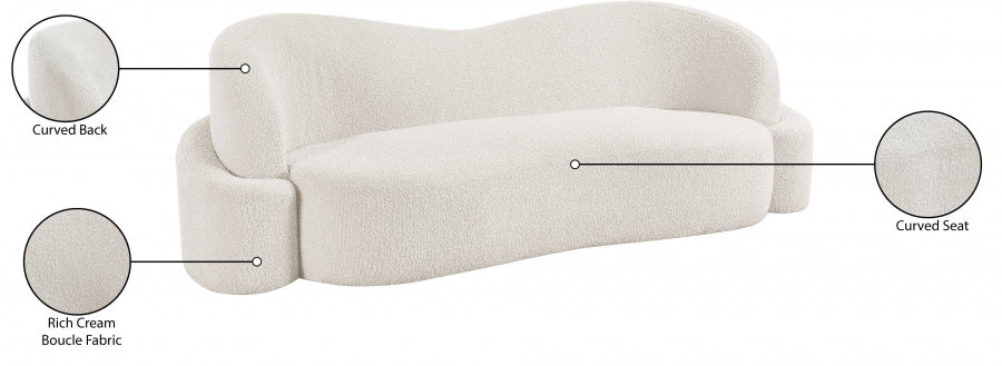 Canapé en tissu bouclé Principessa