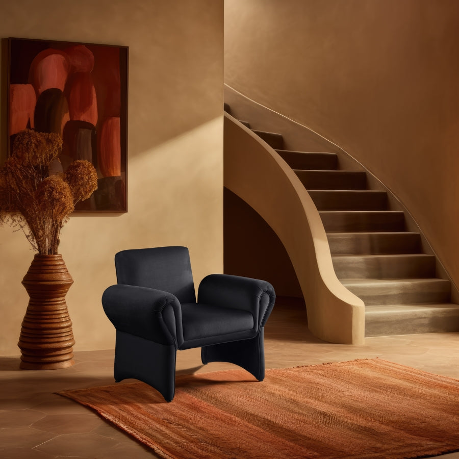 Fleurette Velvet Upholstered Accent Chair