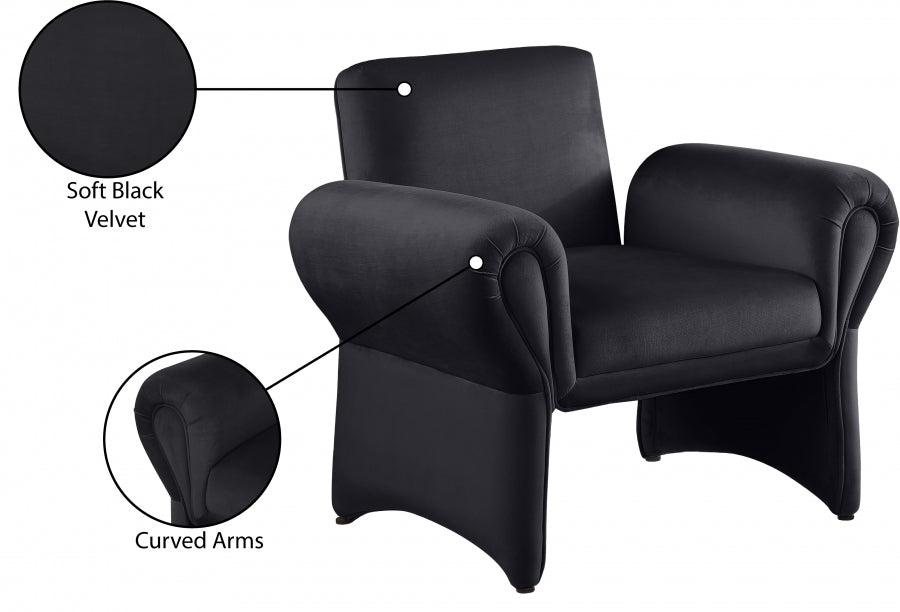 Fleurette Velvet Upholstered Accent Chair