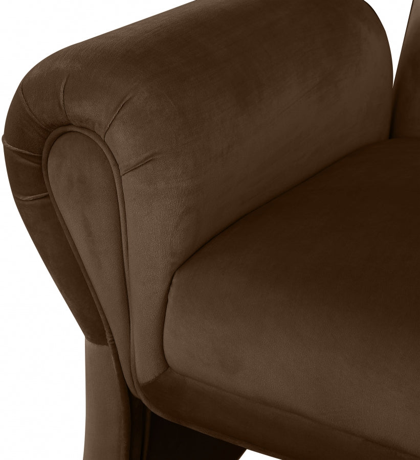 Fleurette Velvet Upholstered Accent Chair