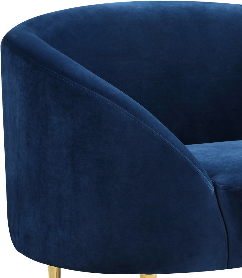 Fauteuil d'appoint rembourré en chenille Vivi
