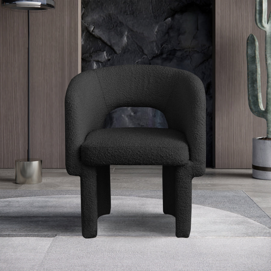 Fauteuil d'appoint rembourré en chenille Vivi