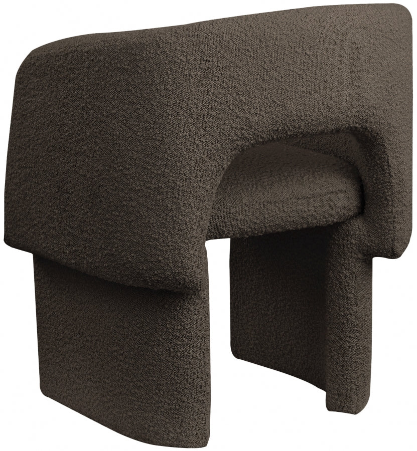 Fauteuil d'appoint rembourré en chenille Vivi