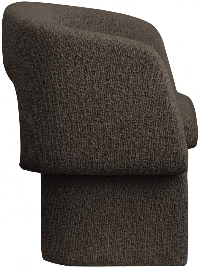 Fauteuil d'appoint rembourré en chenille Vivi
