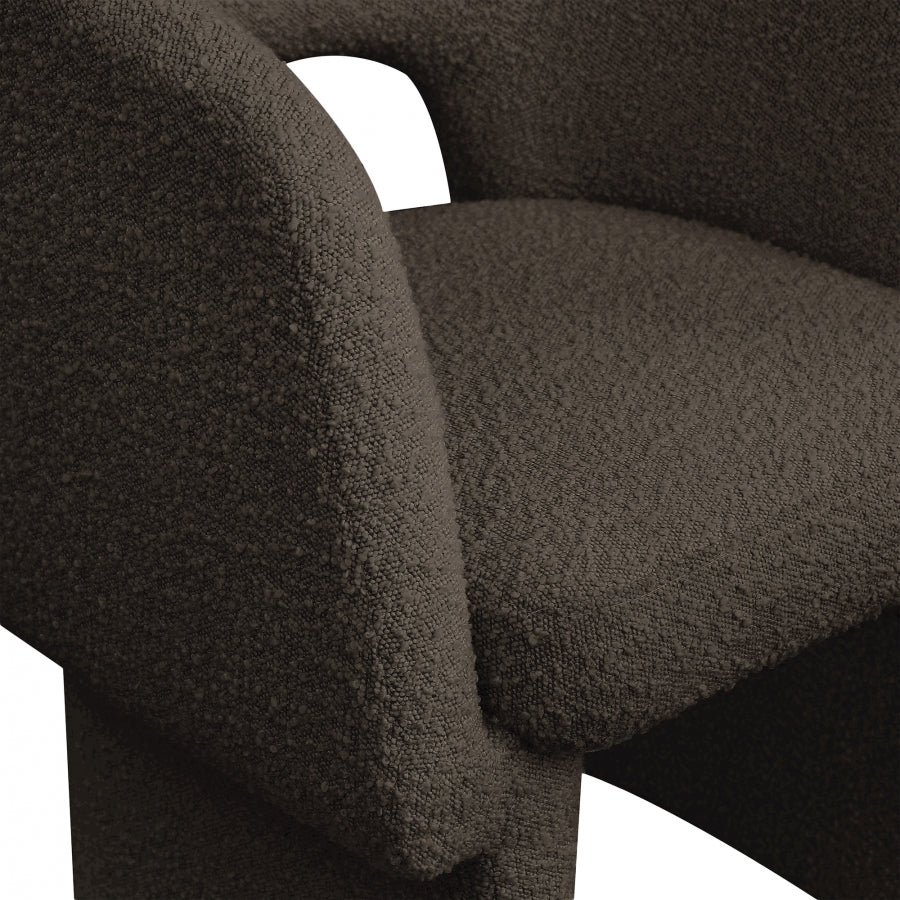 Fauteuil d'appoint rembourré en chenille Vivi
