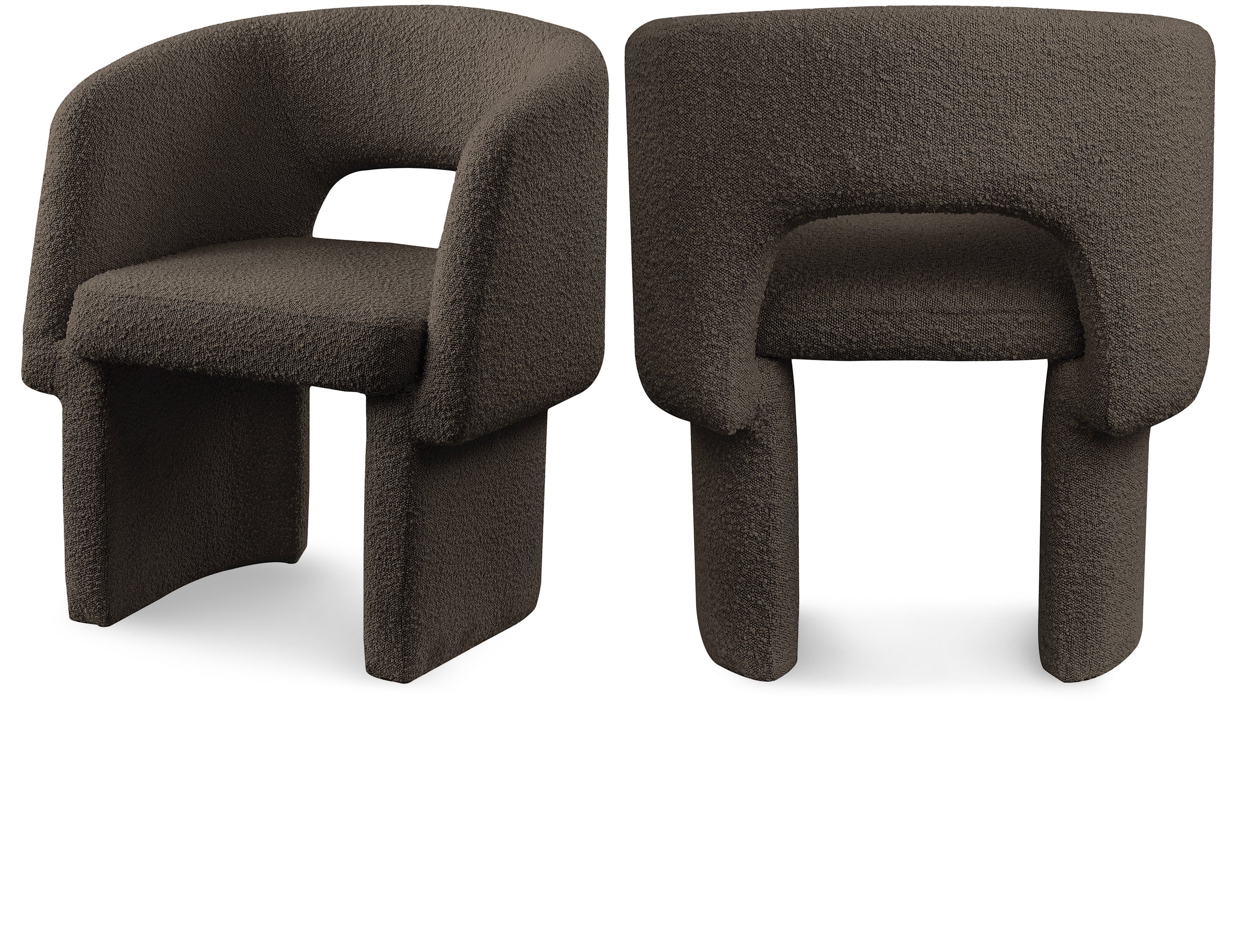 Fauteuil d'appoint rembourré en chenille Vivi