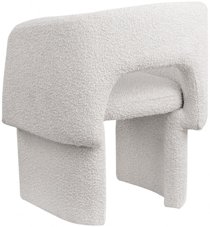 Fauteuil d'appoint rembourré en chenille Vivi