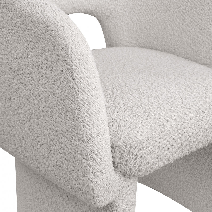 Fauteuil d'appoint rembourré en chenille Vivi