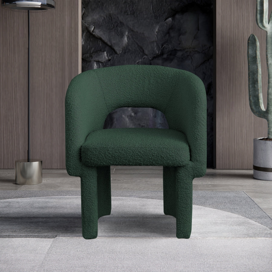 Fauteuil d'appoint rembourré en chenille Vivi