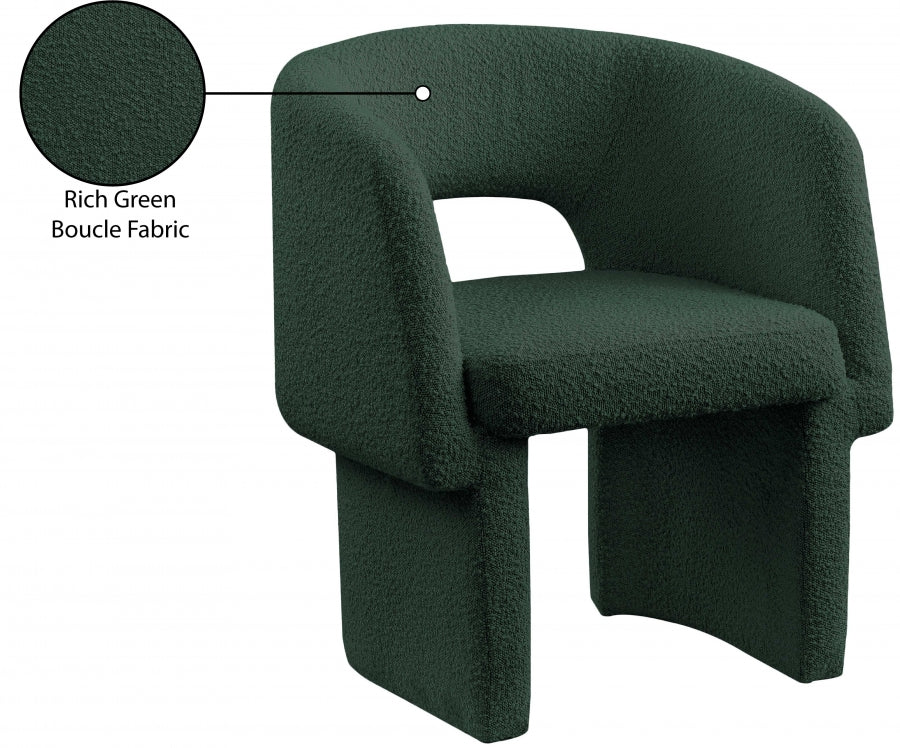 Fauteuil d'appoint rembourré en chenille Vivi