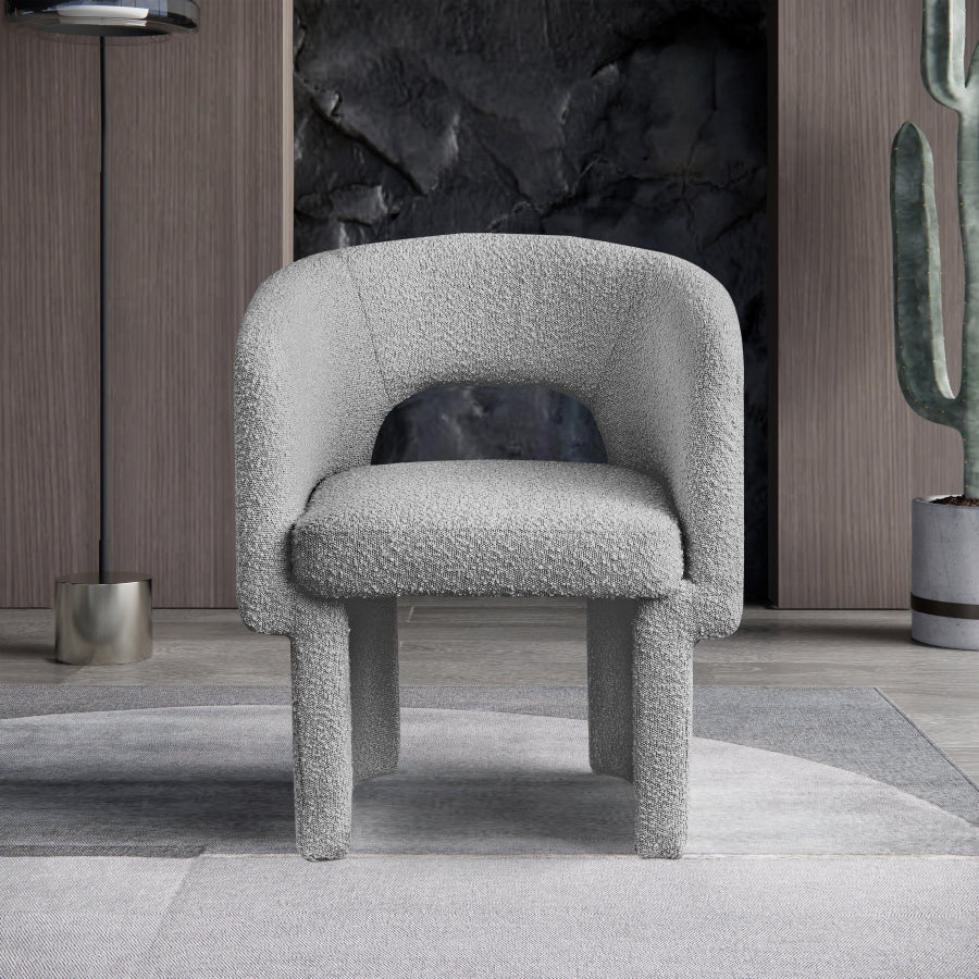Fauteuil d'appoint rembourré en chenille Vivi