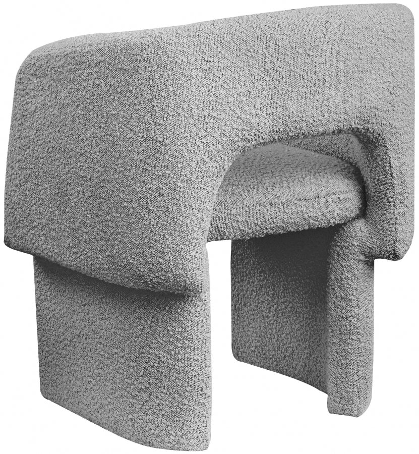 Fauteuil d'appoint rembourré en chenille Vivi