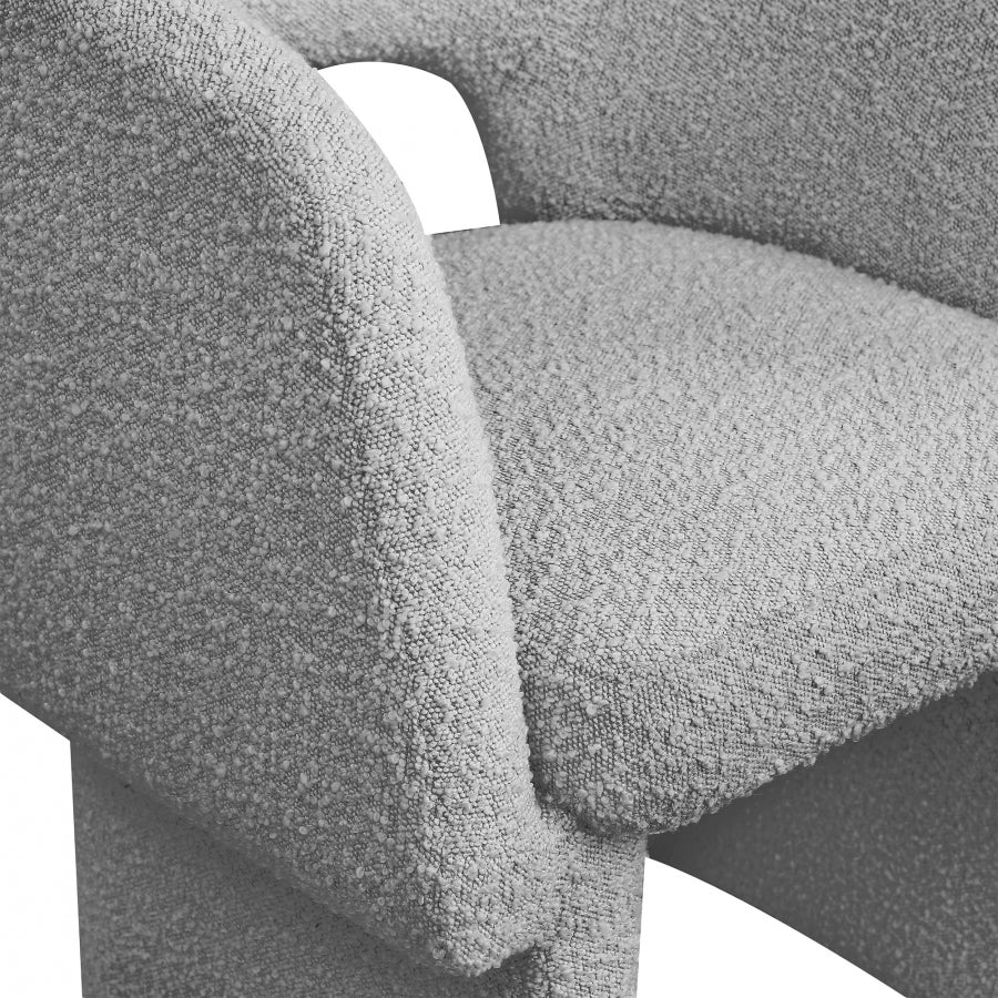 Fauteuil d'appoint rembourré en chenille Vivi