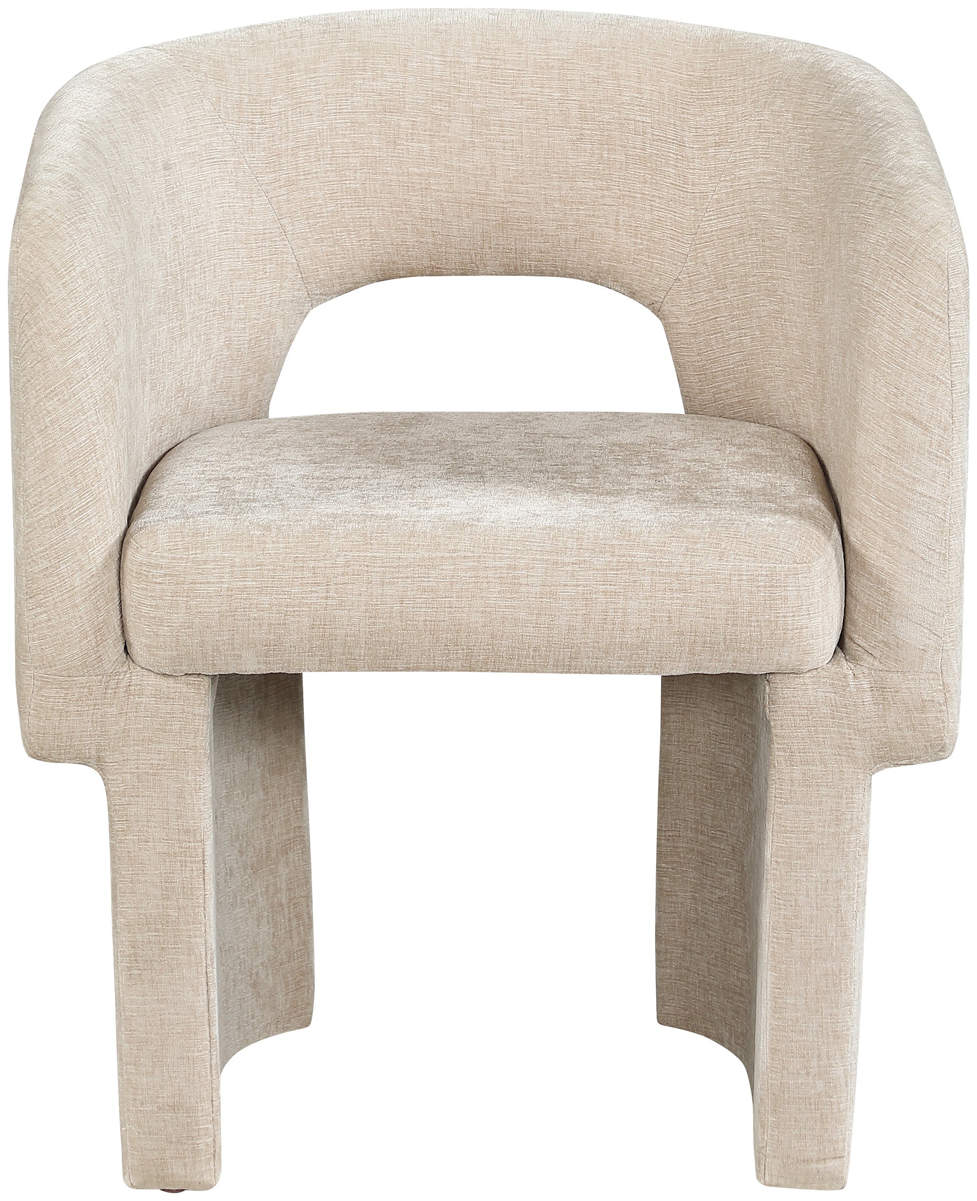 Fauteuil d'appoint rembourré en chenille Vivi