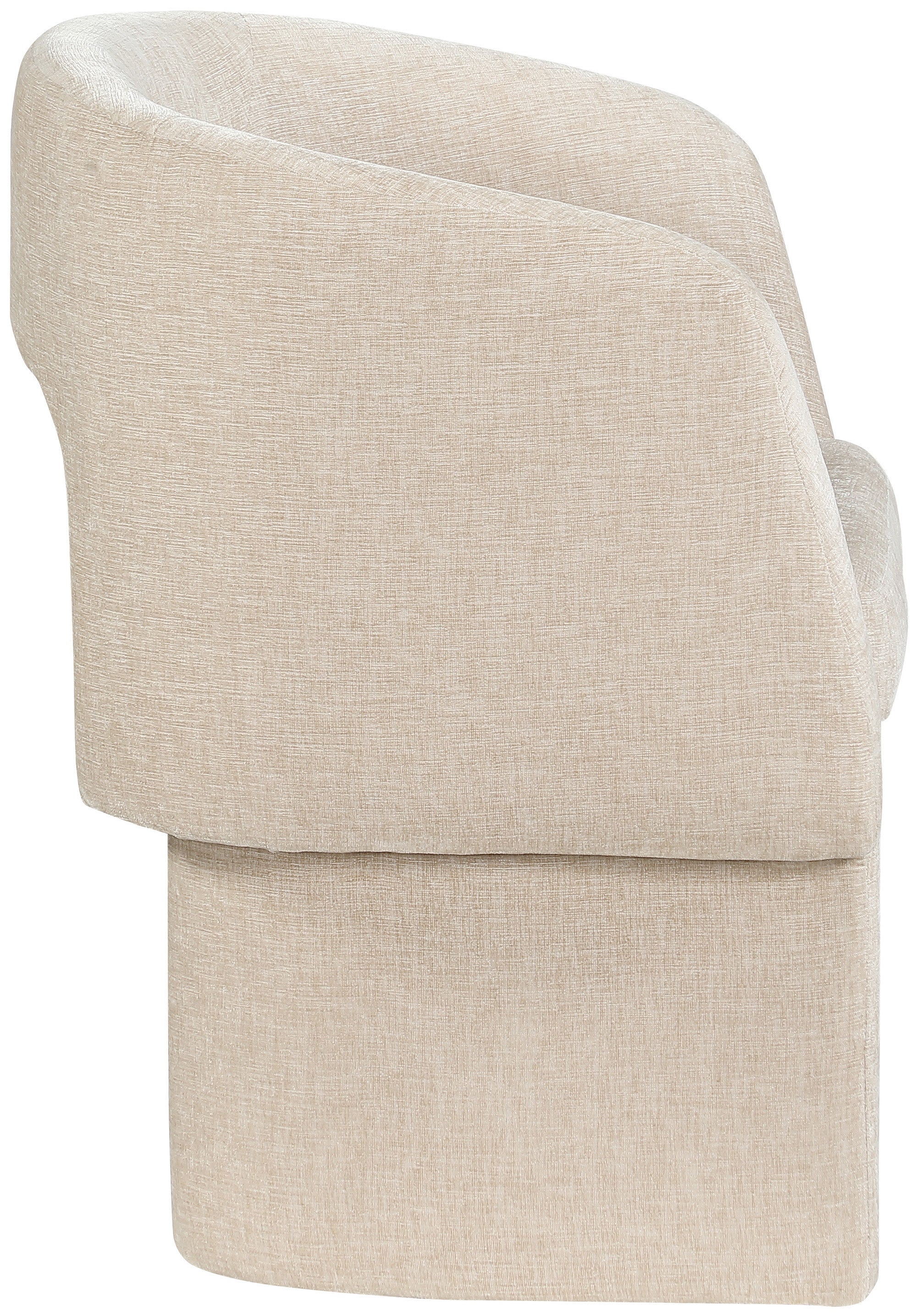 Fauteuil d'appoint rembourré en chenille Vivi