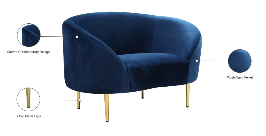 Fauteuil d'appoint rembourré en chenille Vivi